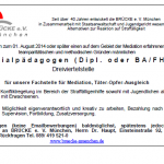 Stellenausschreibung: Fachstelle Mediation, Täter-Opfer-Ausgleich von Brücke e.V. Stellenausschreibung: Fachstelle Mediation, Täter-Opfer-Ausgleich von Brücke e.V.